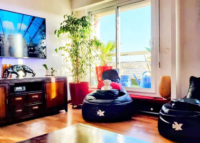 Dernier Etage, 108m2, Vue Panoramique Lägenhet Paris